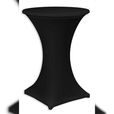 AURORA Stehtischhusse "NIZZA" stretch schwarz 80 Ø, 2-teilig