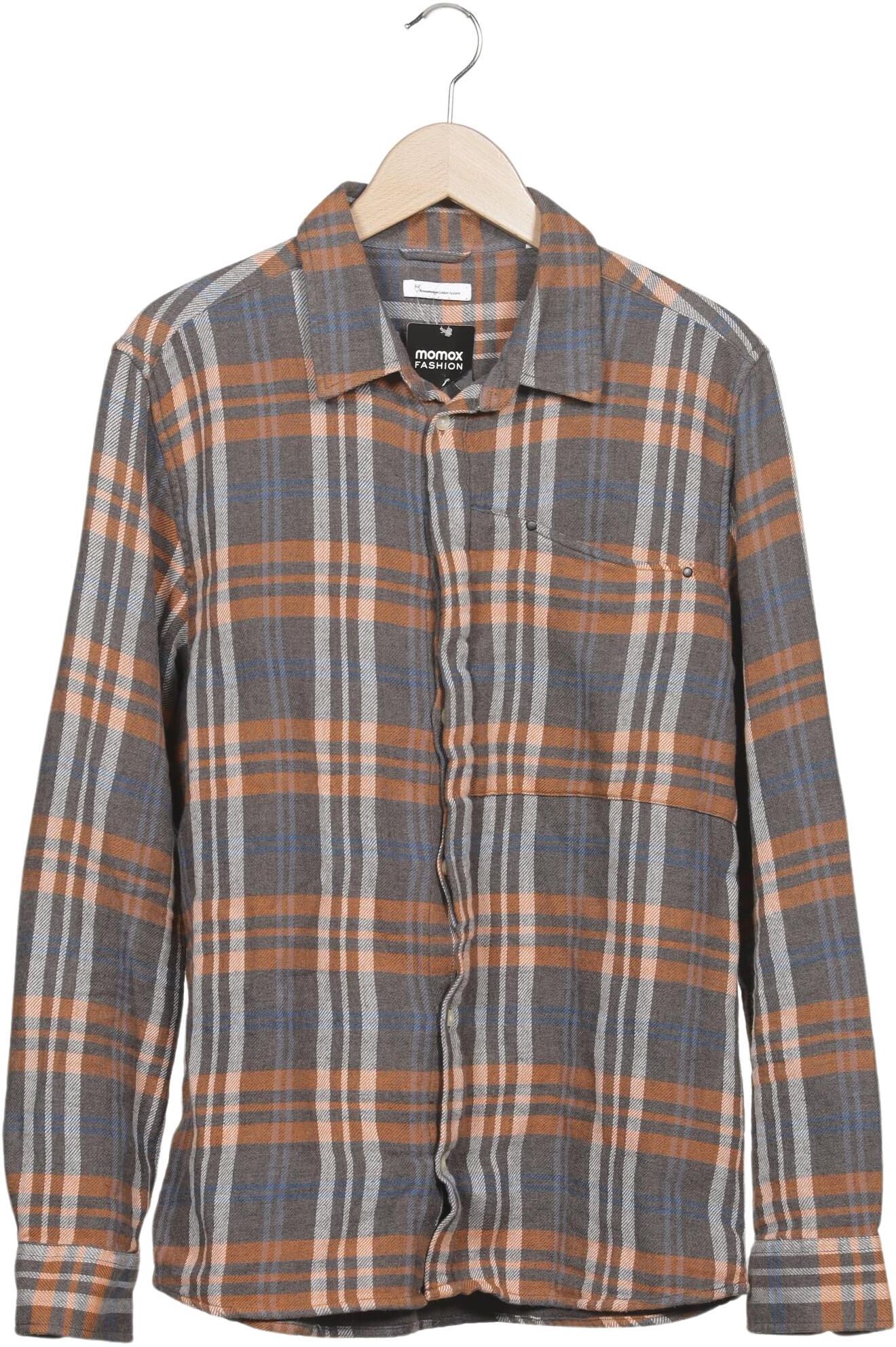 Knowledge Cotton Apparel Herren Hemd, Mehrfarbig, Gr. L, Baumwolle - Second Hand