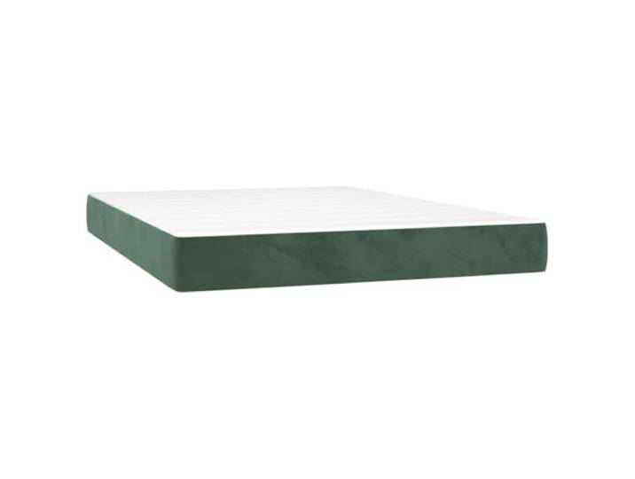 TUERYAFEK Taschenfederkernmatratze Samt Dunkelgrün 140x190x20 cm Mittelharte Unterstützung, Geräuschdämpfend, Stoßdämpfender Schaumstoff, Ideal für Rücken- und Bauchschläfer