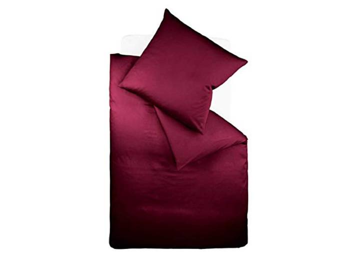 Fleuresse Colours Bettwäsche, Uni-Mako-Satin, pflaume, 200 x 200 cm