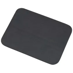 Flachteller Rechteckig Alu gebürstet Schwarz 13,5 x 10 cm