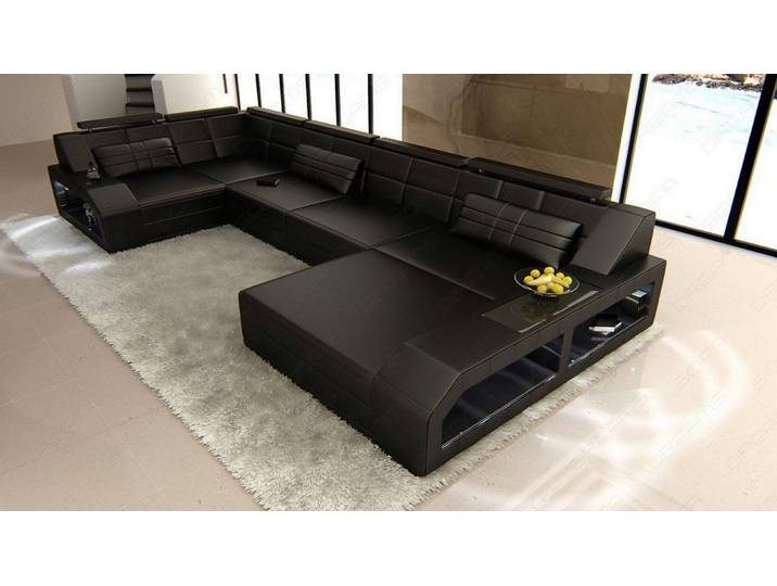 Leder Couch Arezzo U-Form