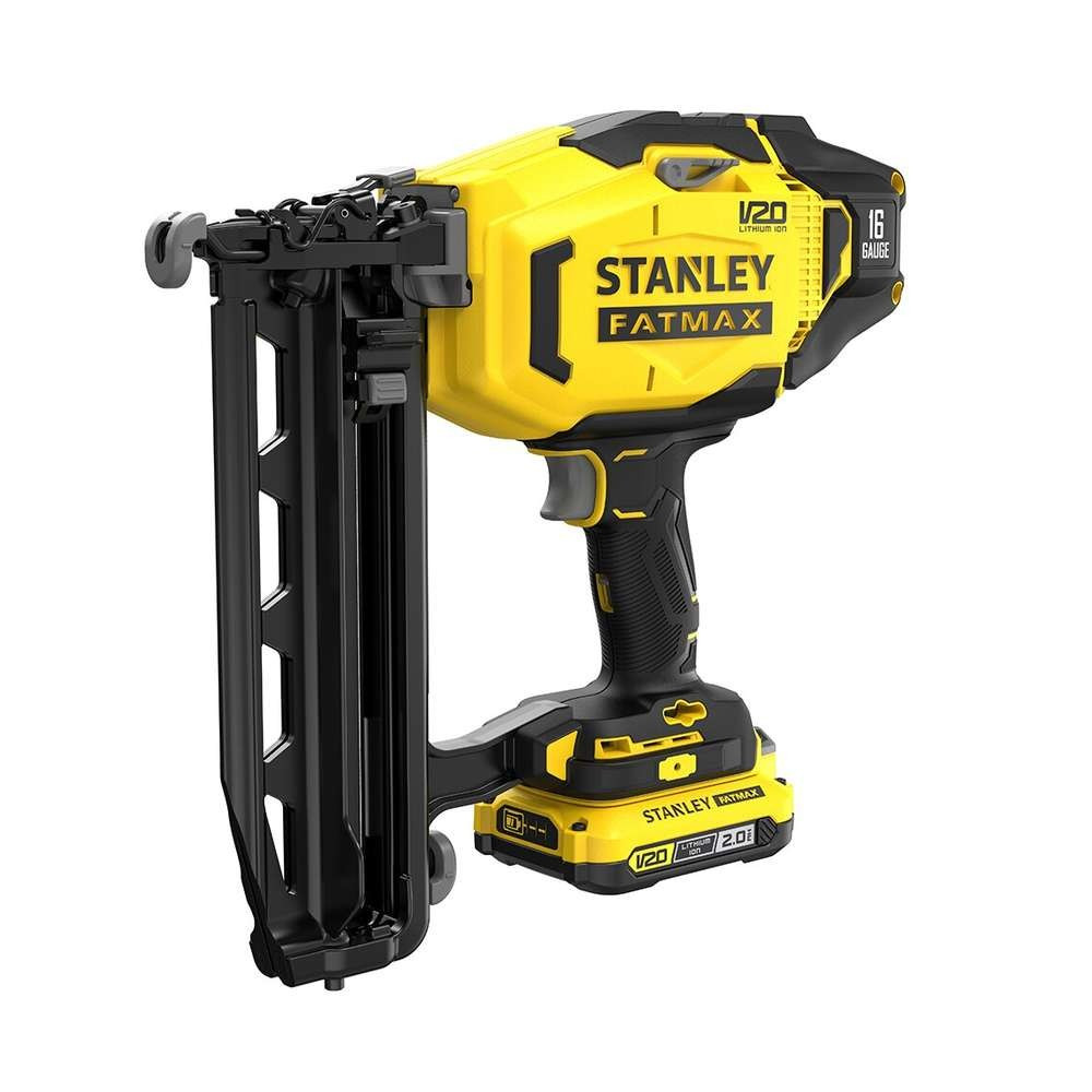 Stanley SFMCN616D2K-QW Accu Spijkerschietpistool Zwart Geel