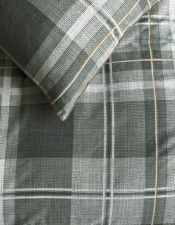 Rivièra Maison Kussensloop Tartan Check Groen