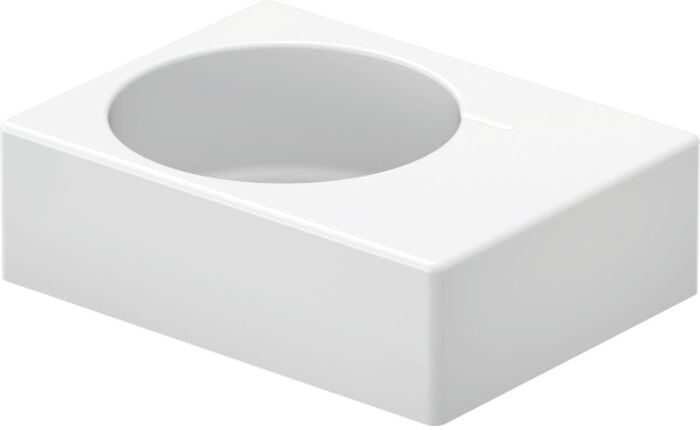 Duravit Design Classics Waschtisch Scola 0684600000 61,5 x 46 cm, Weiß Hochglanz, Becken links