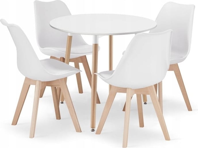 Leobert Ensemble Repas Tafelset met 5 Delen - Wit - 80 cm
