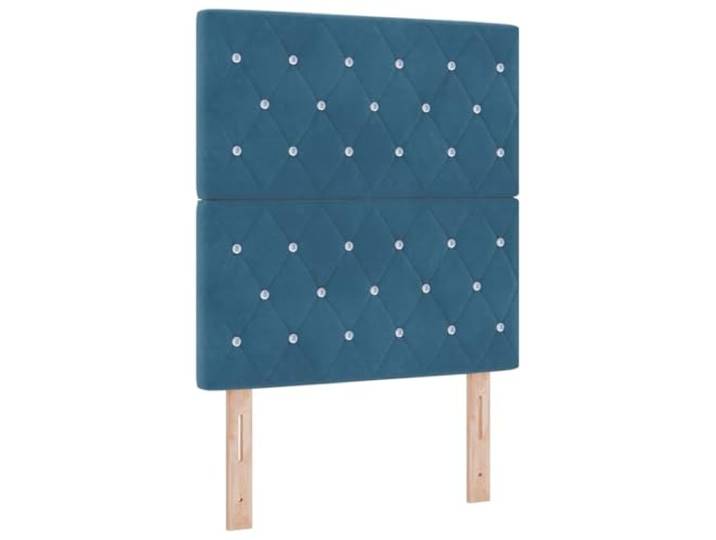 Makastle Kopfteil Dunkelblau Samt 80 x 128 cm Höhenverstellbar 118/128 cm