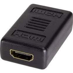 LogiLink AH0006 HDMI Adapter [1x HDMI-Buchse - 1x HDMI-Buchse] Schwarz 0 mm