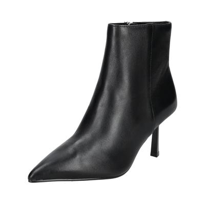 High-Heel-Stiefelette STEVE MADDEN "STEVE MADDEN Stiefelette Leder", Damen, Gr. 40, Textil, schwarz, Leder, Schuhe