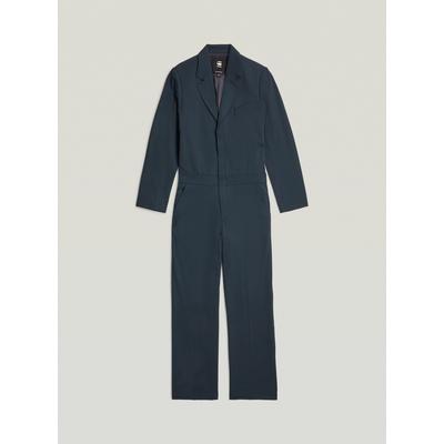 Jumpsuit G-STAR "Blazer-Jumpsuit", Damen, Gr. M, Normalgrößen, salute, Obermaterial: 63% Polyester, 25% Viskose, 8% Wolle, 4% Elasthan, Overalls Jumpsuit