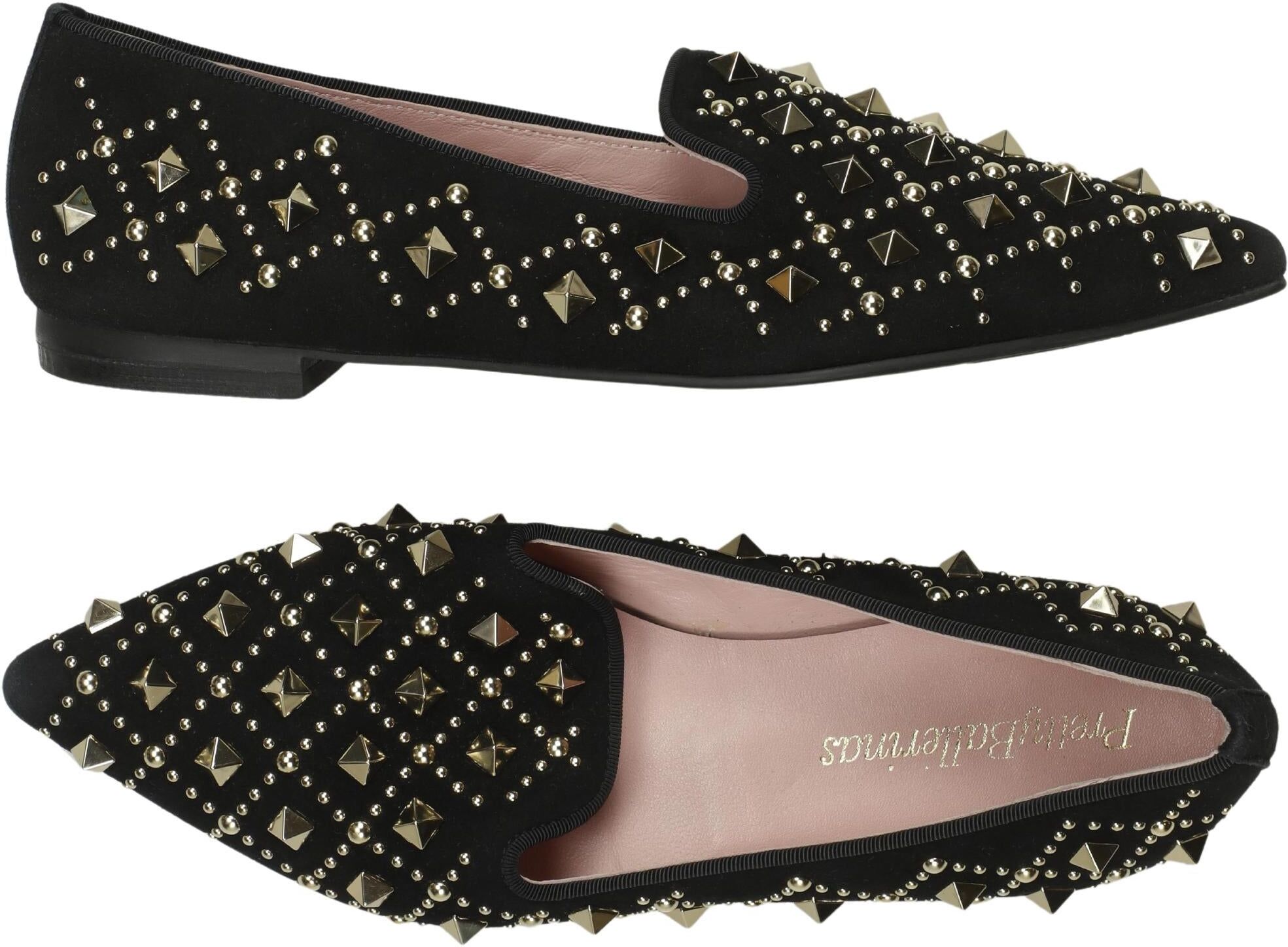 Pretty Ballerinas Damen Ballerina, Schwarz, Gr. EU 36, Leder - Second Hand