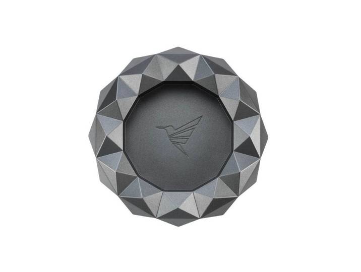 Colibri 1928 Aschenbecher Quasar AT300T - Zigarrenascher aus Metall - 4 Ablagen - 3D Design, 4 Ablageplätze