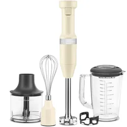 KitchenAid Stabmixer mit Zubehör 5KHBV83 - beige