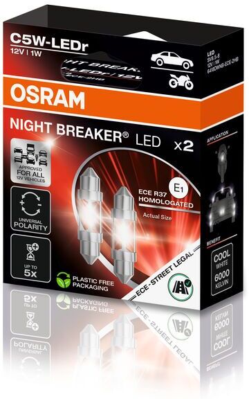 Osram Glühlampe, Kofferraumleuchte 6418dwnb-Ece-2hb