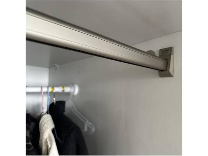 xcfhRTdxf Kleiderstange, Schrankstange, Kleiderschrank, Kleiderstange mit Befestigung, Schlafzimmer-Aufbewahrung(L 44in/111.8cm)