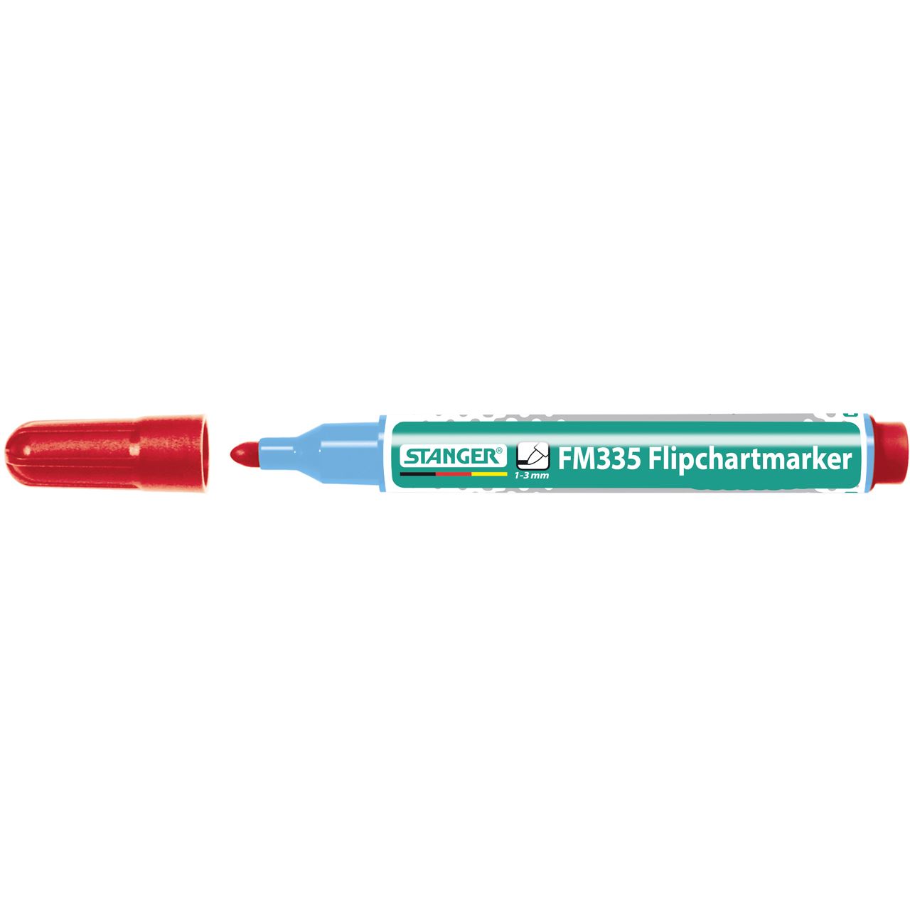 STANGER FM335 Flipchart-Marker rot 1,0 - 3,0 mm, 1 St.