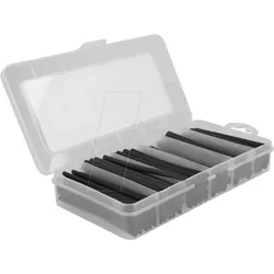 DELOCK 20734 - Schrumpfschlauch Sortimentsbox, mit Innenkleber, sw 116-teilig