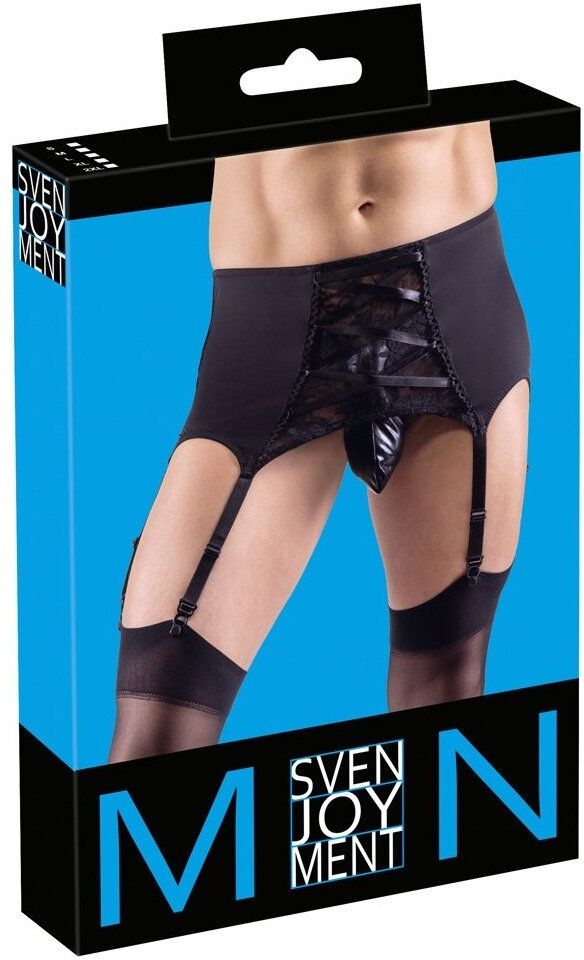 Svenjoyment Ceinture porte-jarretelles avec laçage décoratif