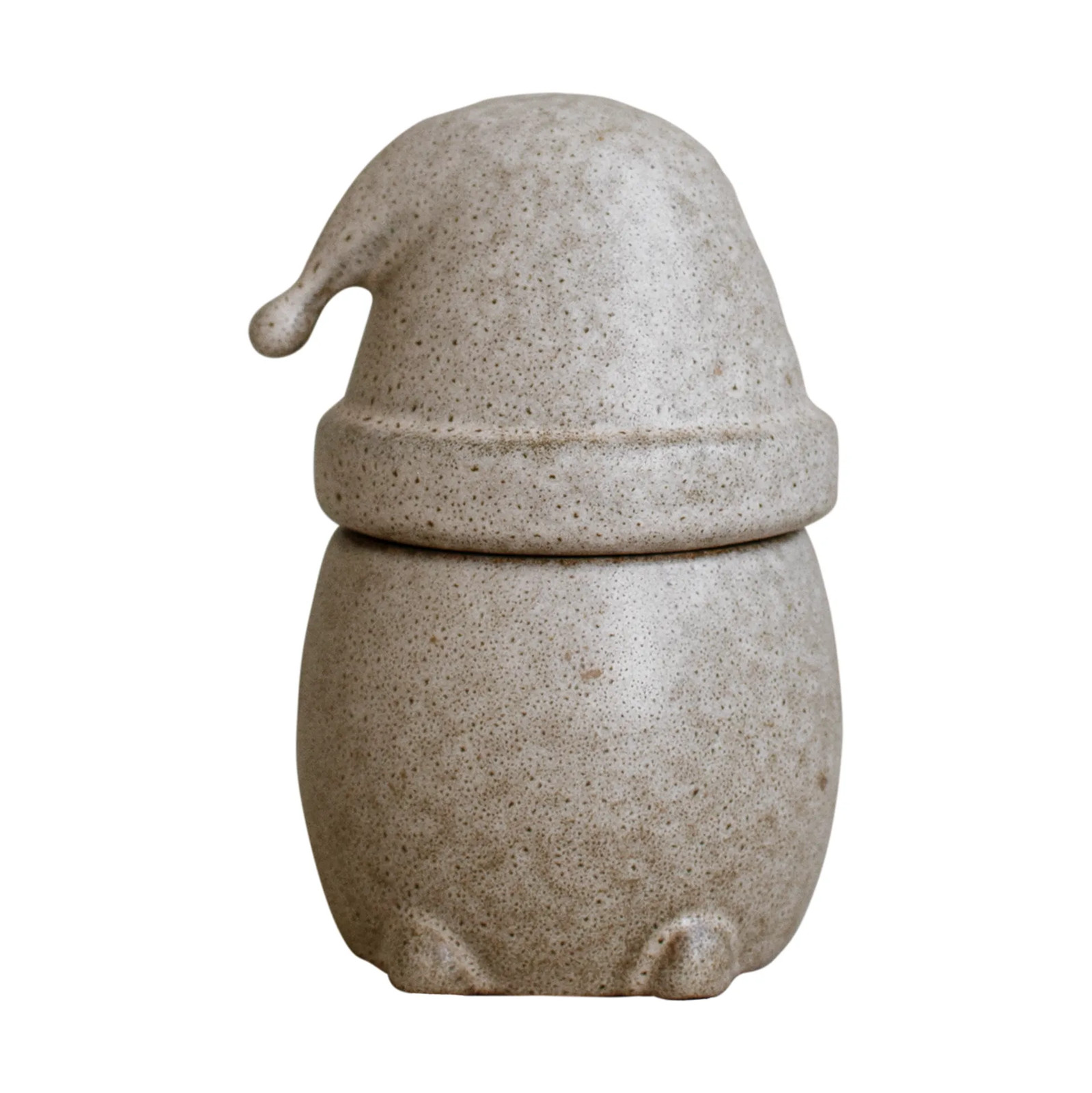 DBKD Eating Santa kom met deksel klein Beige