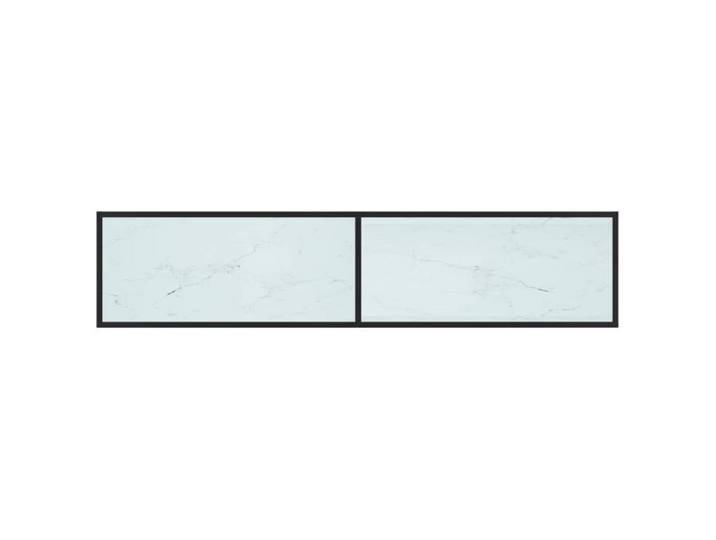 NEUF Armoire TV - Blanc - Meuble TV - TABLE TV - Marbre blanc 180x40x40 5 cm - Verre trempé TT3107