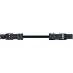 WAGO Netz-Anschlusskabel Netz-Buchse - Netz-Stecker Gesamtpolzahl: 3 Schwarz 1 St. 891-8993/005-101