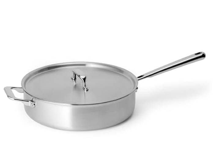 Misen 3 QT Edelstahl Schmorpfanne mit Deckel – tiefe Bratpfanne