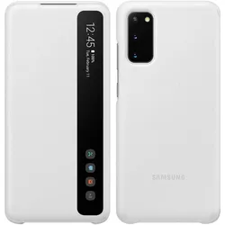 Samsung Clear View Cover (Samsung Galaxy S20+), Smartphone Hülle, Weiss