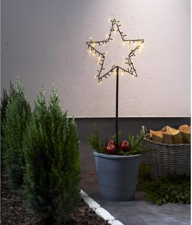 Star Trading 857-04 Decoratieve LED lichtfiguur, Zwart, IP44