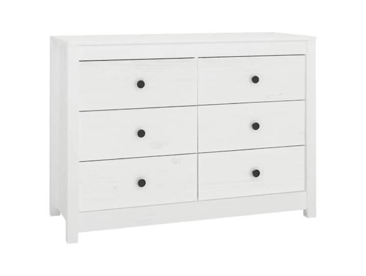 Kaorsrow Beistellschrank Weiß 100x40x72 cm Kiefer Massivholz Sideboard Vielseitige Holzkommode mit geräumigen Schubladen für Schlafzimmer und Wohnzimmer. Elegante Ablagefläche für Dekoration.