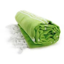 The One Towelling Hamam Handtuch 'Sultan' Hamam Sultan lime/white one size