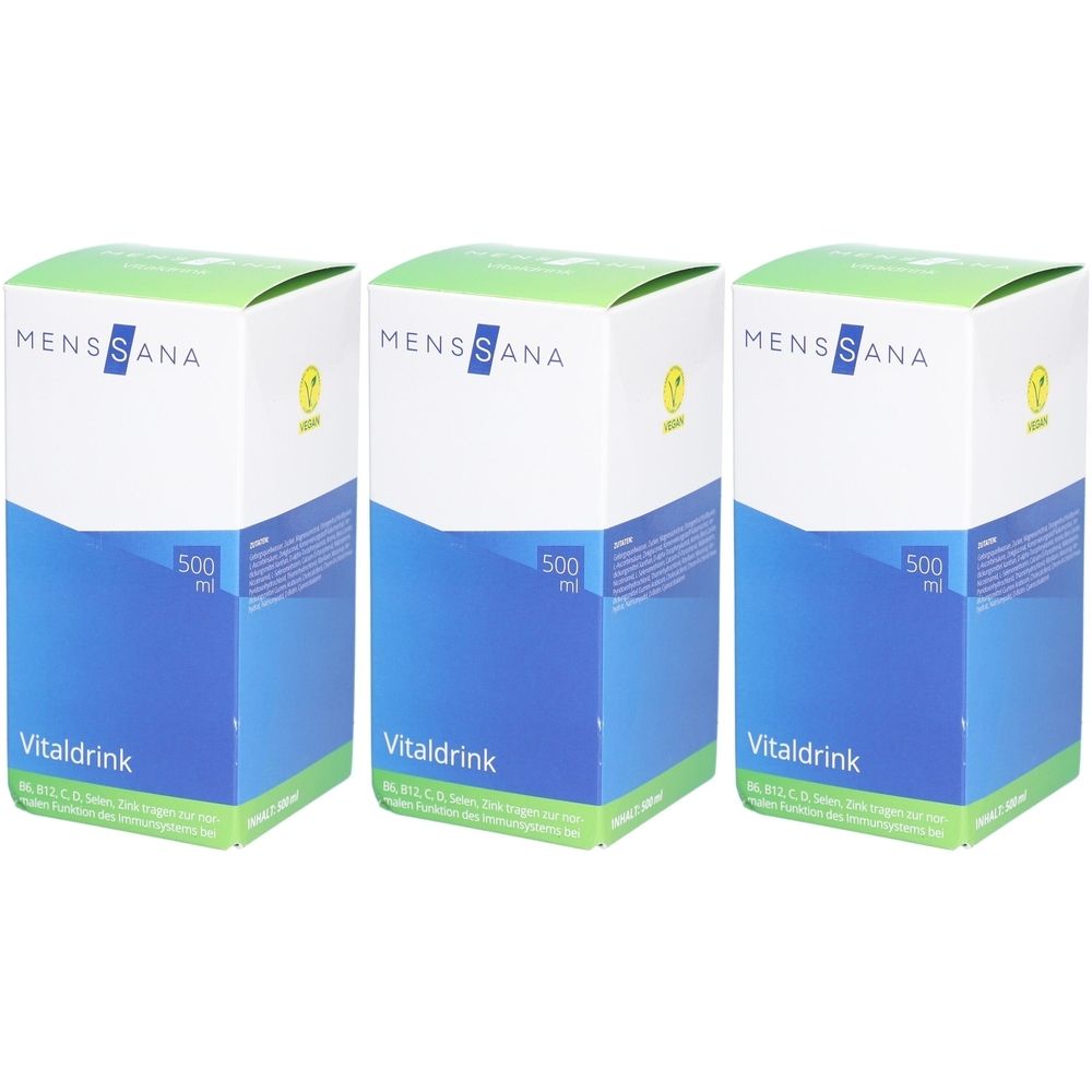 3x Vitaldrink MensSana Saft 3x500 ml