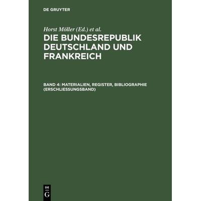 Materialien, Register, Bibliographie (Erschließungsband), Gebundene Ausgabe von , De Gruyter, 978-3-598-23684-6