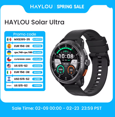 Inspire Essentials HAYLOU Solar Ultra GPS Smartwatch With AMOLED Display And Bluetooth Calling 16