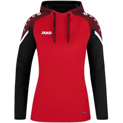 JAKO Performance Hoodie Damen rot/schwarz 34