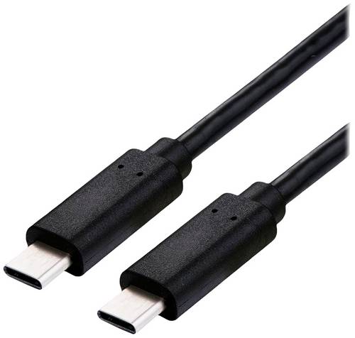 Roline USB-C Kabel USB-C Stecker 2.00 m Schwarz vergoldete Steckkontakte 11.02.9083