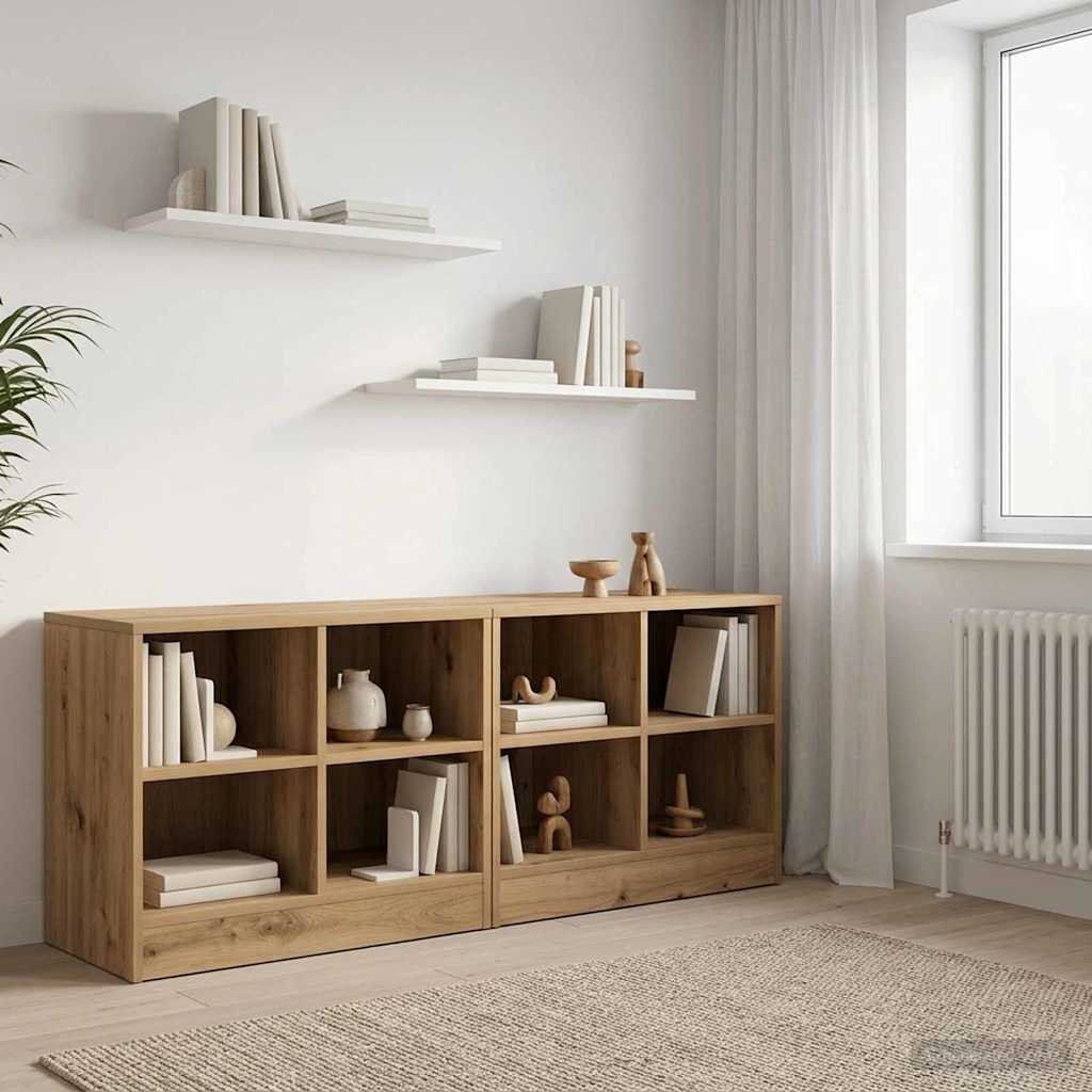 Brambly Cottage 66cm W Bedside Table Artisan Oak 48cm H X 66cm W X 33cm D