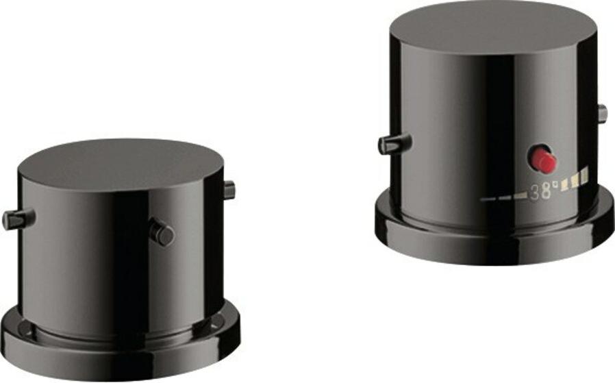 hansgrohe Fertigmontageset Axor Starck 2-L-BW-Rand-Arm., m Thermostat, pol. bla vc