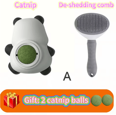 Inspire Picks Purr Fresh Natural Catnip Wall Ball Teeth Cleaning Lick & Chew Toy For Cats a Combination