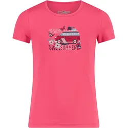 CMP Campagnolo, Mädchen, Funktionsshirt, Mädchen T-Shirt mit Printmotiv (176), Pink, 176