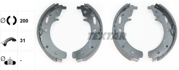 Textar Bremsbackensatz 91042900 Für Trabant