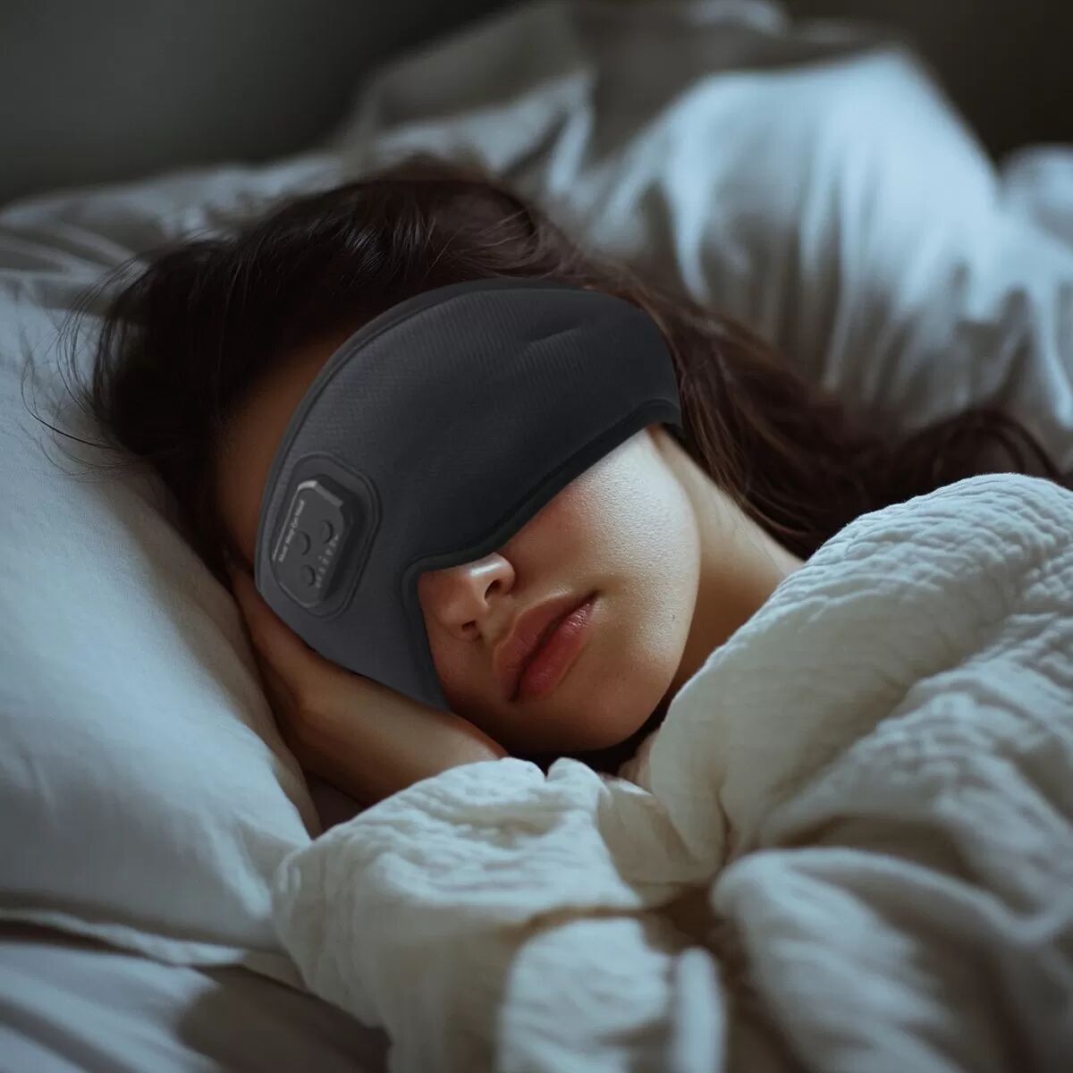 INF Masque de sommeil 3D, écouteurs de sommeil Bluetooth