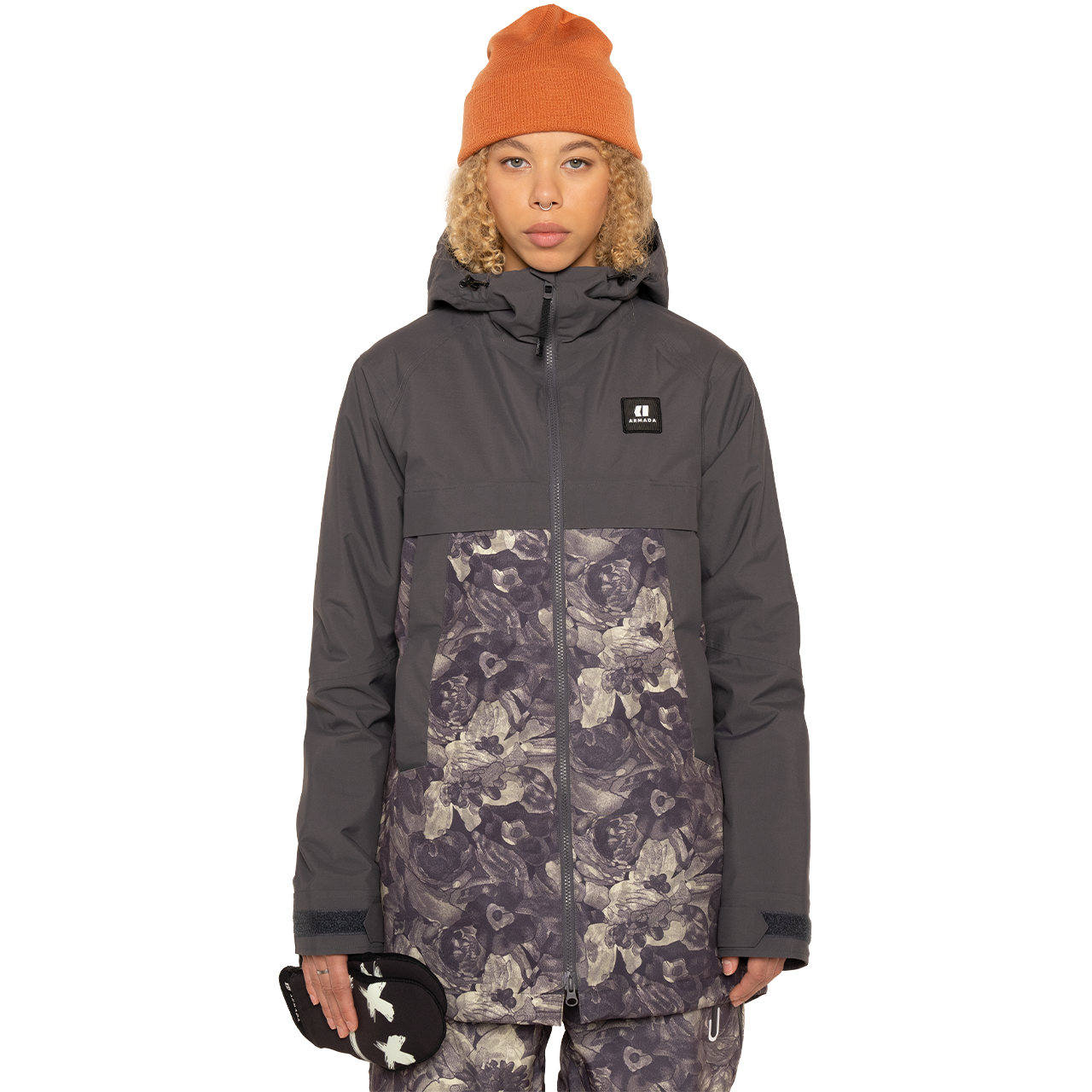 Armada Skiwear Damen Skijacke ADDISEN floral camo anthracite - S