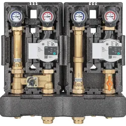 Modulverteilergruppe DN25(1'') 1x direkt, 1x gemischt, 2x Wilo Para SC25/6-43