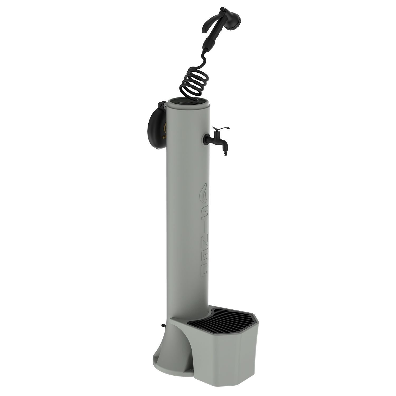 Sined Tritone Pro Polyethylenbrunnen Mit Korb Einfache Montage Taubengrau