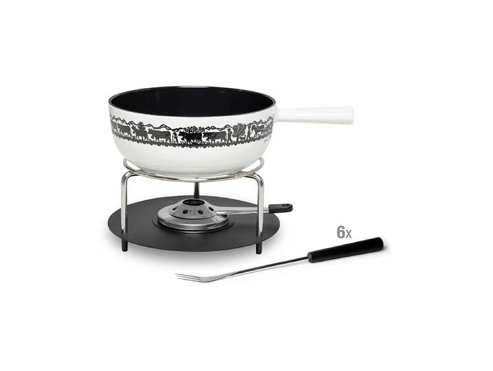 Stöckli Aragon Classic Alp 22 Fondue-Set Schwarz