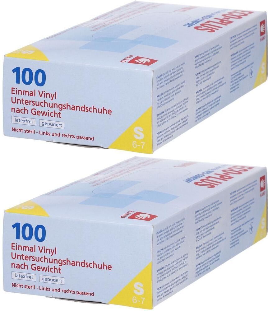 Dr. Junghans Handschuhe Einmal Vinyl klein 2x 2x100 St