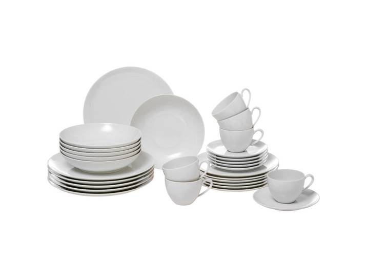 Seltmann Weiden Kombiservice Savona uni, Perlmutt, Keramik, 30-teilig, 250 ml,250 ml, 31.2x36.9x36.5 cm, Essen & Trinken, Geschirr, Geschirr-Sets, Kombiservice