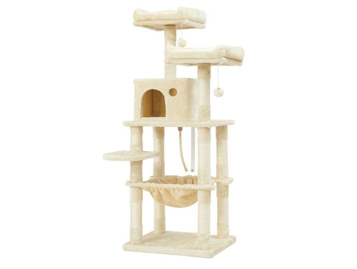 Boxxx Kratzbaum, Beige, 55x143x45 cm, Freizeit & Co, Tierbedarf, Tierzubehör