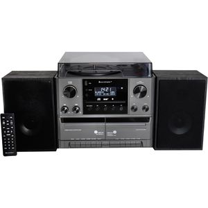 Soundmaster Kompaktanlage MCD5600SW, UKW, DAB+, mit Bluetooth, USB, CD-Player, Plattenspieler, Kassettendeck