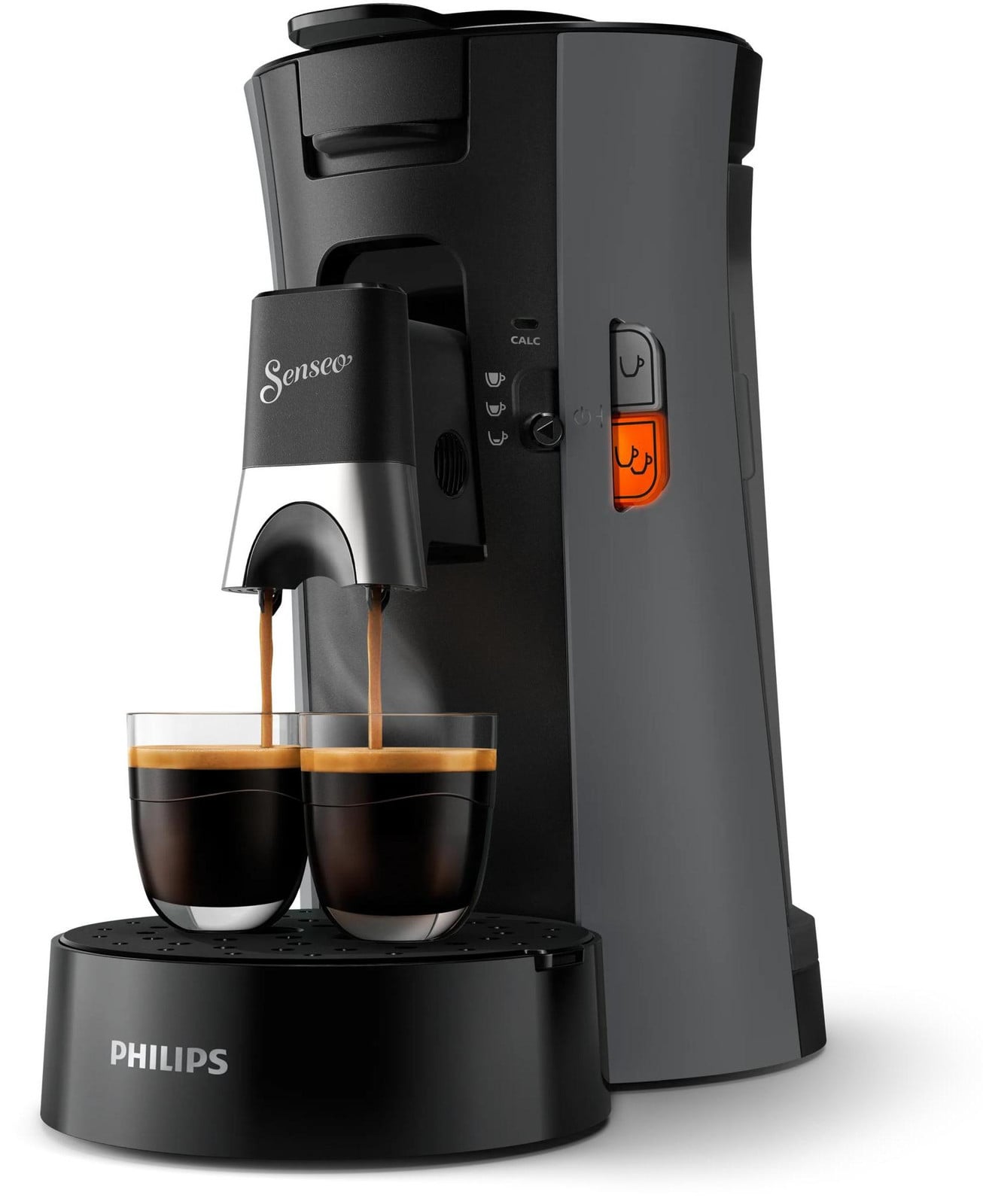 Philips Senseo Select koffiekapsulemachine, 3 koffiespecialiteiten, Crema Plus, antraciet (CSA230/50)